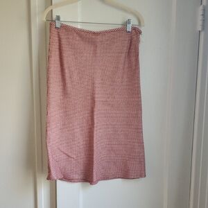 Red And White Women's Skirt